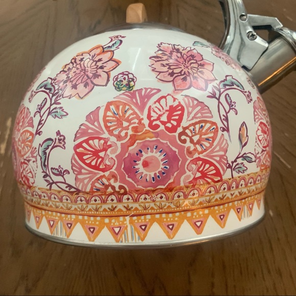 NEW Anthropologie Luanne Floral Tea Kettle - Picture 2 of 6